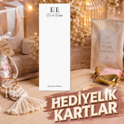 Hediyelik Kartı Dik  0500 - Kına, Nişan, Düğün Hediye Kartı