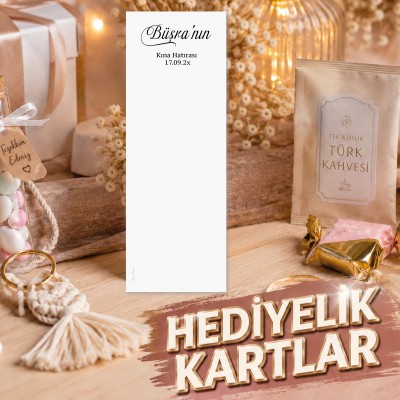 Hediyelik Kartı Dik  0501 - Kına, Nişan, Düğün Hediye Kartı