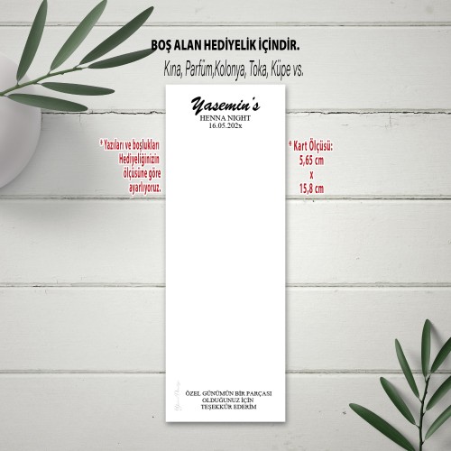 Hediyelik Toka Kartı - Yaren Davetiye