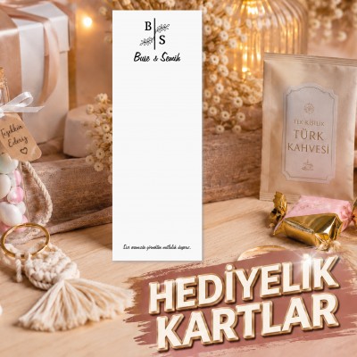 Hediyelik Kartı Dik  0503 - Kına, Nişan, Düğün Hediye Kartı