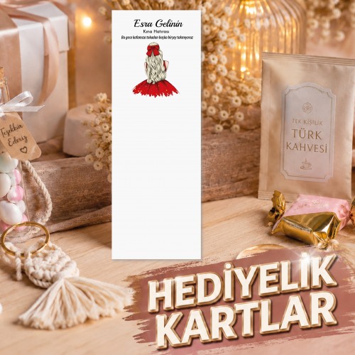 Kına Hediyelikleri Hediyelik Toka Kartı - Yaren Davetiye