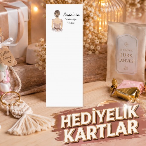 Kına Hediyelikleri Hediyelik Toka Kartı - Yaren Davetiye
