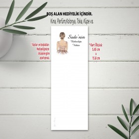 Hediyelik Kartı Dik  0509 - Kına, Nişan, Düğün Hediye Kartı