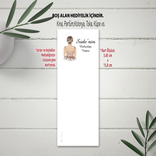 Hediyelik Toka Kartı - Yaren Davetiye