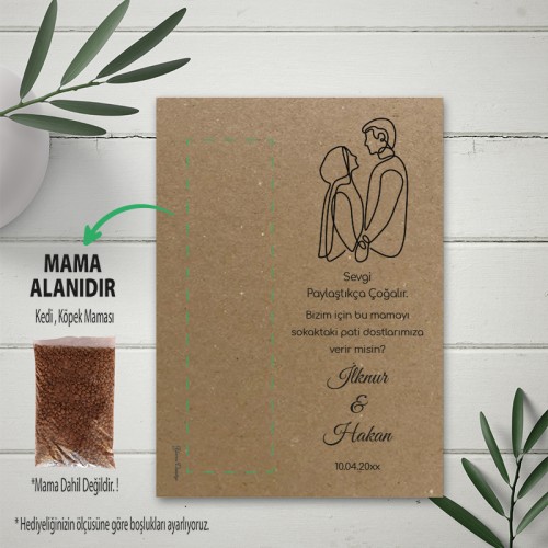 Kedi Ve Köpek Mama Kartı - Yaren Davetiye