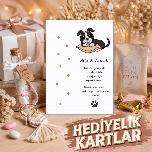Kedi Ve Köpek Mama Kartı Kedi Ve Köpek Mama Kartı - Yaren Davetiye