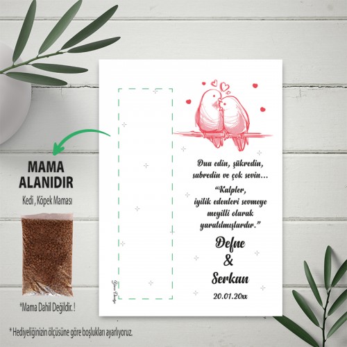 Kedi Ve Köpek Mama Kartı - Yaren Davetiye