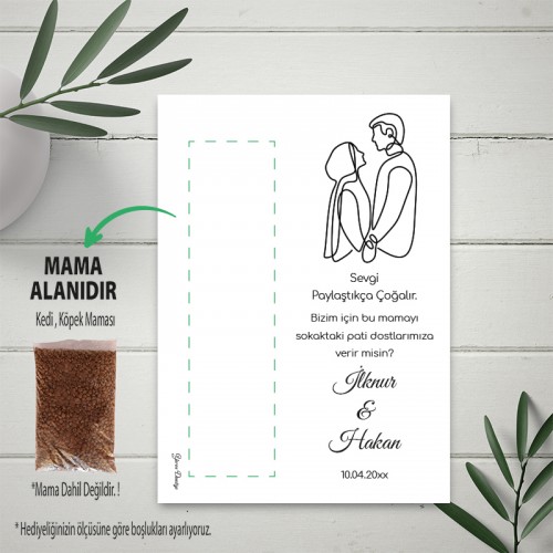 Kedi Ve Köpek Mama Kartı - Yaren Davetiye