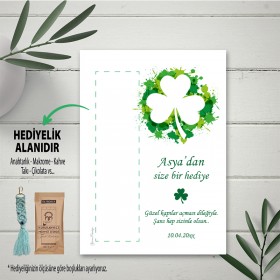 Hediyelik Kartı 0135 - Düğün Hatırası Anahtarlık Kartı