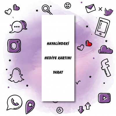 01 - Hediye Kartı (Dik) Tasarla