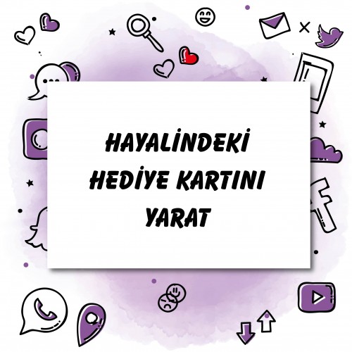 Hediyelik Kartı Tasarla - Yaren Davetiye