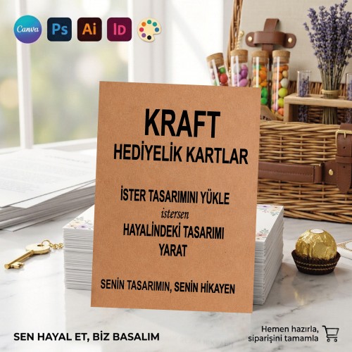 Kraft Hediyelik Kartı Tasarla - Yaren Davetiye