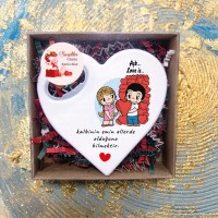 Kişiye Özel Kalp Açacaklı Magnet