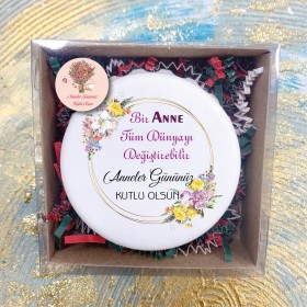Kapak Açacaklı Magnet Anneler Günü Hediye Set - 08