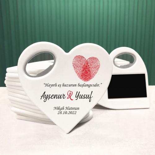 Kalp Açacaklı Magnet 2019 - Yaren Davetiye