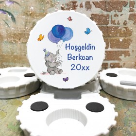 Kapak Magnet Açacaklı 851 - Sevimli Fil Tasarım