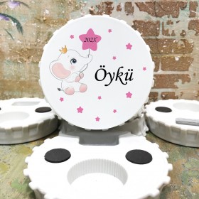 Kapak Magnet Açacaklı 857 - Sevimli Fil Tasarım