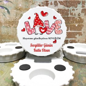Kapak Magnet Açacaklı 0875 - 14 Şubat Sevgililer Günü Hediyelik Magnet