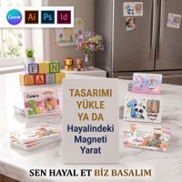 01 - Dikdörtgen Magnet Tasarla