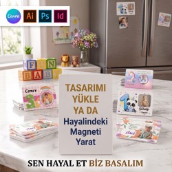 01 - Dikdörtgen Magnet Tasarla