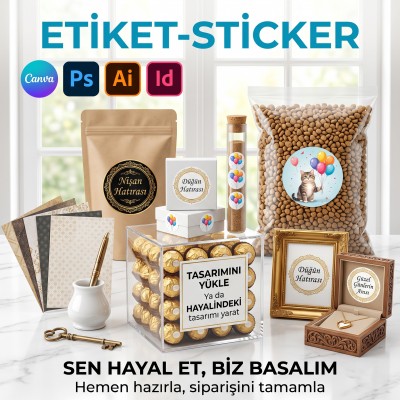 01- Kare Etiket Tasarla