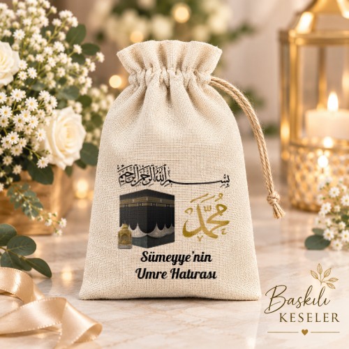 Hac Hatırası Hediyelik Kese Kese Baskısı - Yaren Davetiye