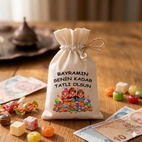 Baskılı Kese 0029 - Bayram Harçlığı Kesesi