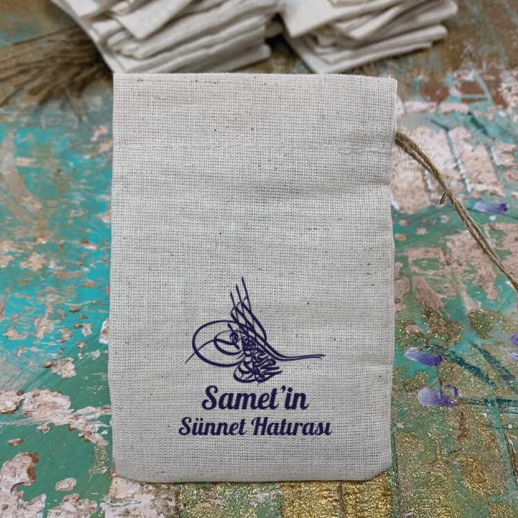 Baskılı Kese 0035 - Sünnet Hatırası Hediyelik Kese