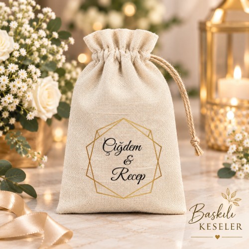 Hediyelik Baskılı Kese Kese Baskısı - Yaren Davetiye