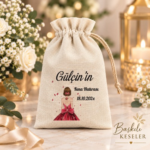 Hediyelik Baskılı Kese Kese Baskısı - Yaren Davetiye