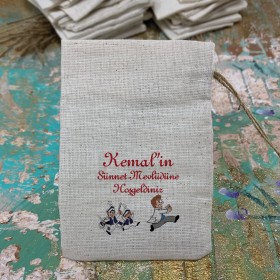 Baskılı Kese 0059 - Sünnet Çocuğu Temalı Hediyelik Kese