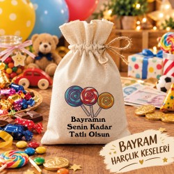 Baskılı Kese 0066 -  Bayram Harçlığı Hediyelik Kesesi