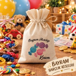 Baskılı Kese 0067 - Bayram Harçlığı Hediyelik Kesesi
