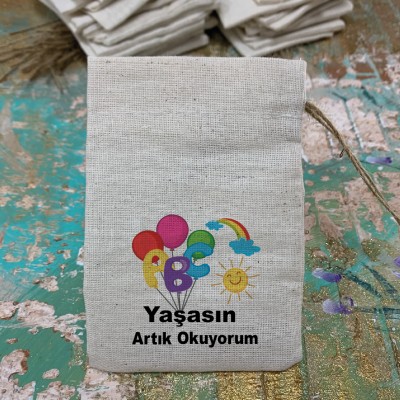 Baskılı Kese 0074 - Okuma Bayramı Hediyelik Kese