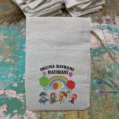Baskılı Kese 0079 - Okuma Bayramı Hediyelik Kese