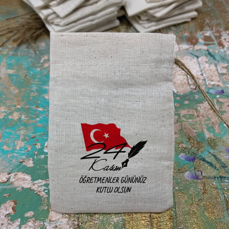 Baskılı Kese 0083 - 24 Kasım Öğretmenler Günü Tasarım