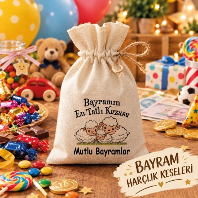 Baskılı Kese 0085 - Kurban Bayram Harçlığı Kesesi