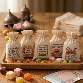 Baskılı Kese 0086 Karışık - Bayram Harçlığı Hediyelik Kesesi