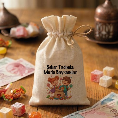 Baskılı Kese 0090 - Bayramı Harçlığı Hediyelik Kesesi