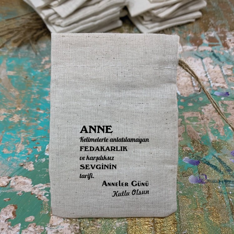 Baskılı Kese 0097 - Anneler Günü Hediyelik Kese