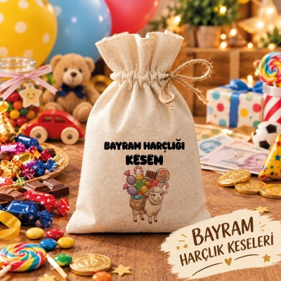 Baskılı Kese 0099 - Kurban Bayramı Harçlığı Hediyelik Kesesi