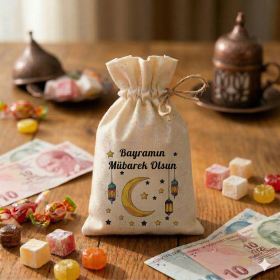 Baskılı Kese 0102 - Bayram Harçlığı  Kesesi