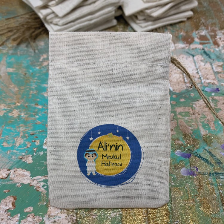 Baskılı Kese 0103 - Sünnet Hatırası Hediyelik Kese