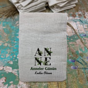Baskılı Kese 0115 - Anneler Günü Hediyelik Kese