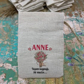 Baskılı Kese 0131 - Anneler Günü Hediyelik Kese