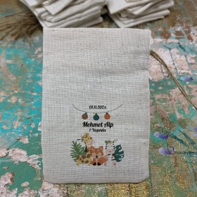 Baskılı Kese 0139 - Safari Tasarı Hediyelik Kese