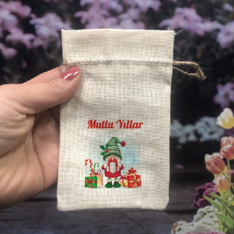 Baskılı Kese 0140 - Yeni Yıl, Yılbaşı Hediyelik Kese