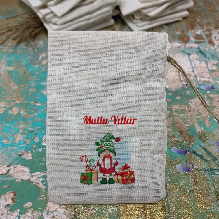 Baskılı Kese 0140 - Yeni Yıl, Yılbaşı Hediyelik Kese