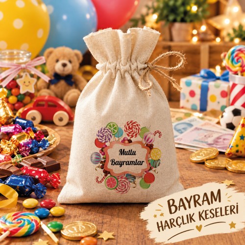 Kurban Bayram Harçlık Kesesi Kese Baskısı - Yaren Davetiye