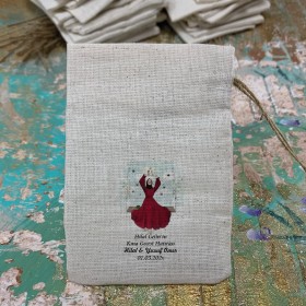 Baskılı Kese 0280 - Kına Gecesi Tasarım Hediyelik Kese